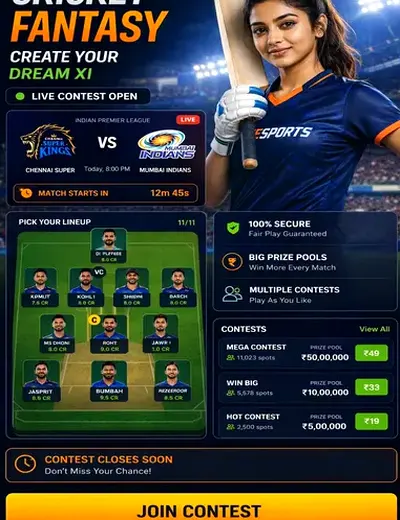 Ganga7go (ganga7) fantasy cricket & matchday visual 3